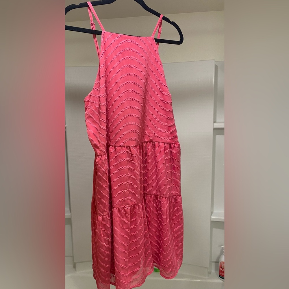 Pink Eyelet Sundress